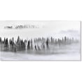 thumbnail image 2 of HFDF Forest Wall Art Black and White Misty Pine Trees Foggy Forest Picture Painting Nature Photography Artwork Print on Canvas Home Office Bedroom Décor 24x20inch Framed, 2 of 7