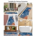 thumbnail image 4 of Ocean Corals Front Door Mat Summer Beach Coral Sea Stars Dark Blue Welcome Doormat Indoor Outdoor Entrance Floor Mat Non-Slip Washable Runner Rug for Front Porch Decor 18x60 Inch, 4 of 6