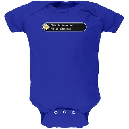 New Achievement Minion Created Funny Soft Baby One Piece