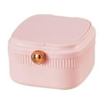 thumbnail image 4 of Caja de viaje para joyas Estuche para joyas Organizador de joyas Caja de almacenamiento portátil para joyas Rosa, 4 of 9