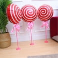 thumbnail image 5 of CIMAXIC Party 3pcs Lollipop Balloon Aluminum Foil Balloon Table Balloon Creative Table Balloon for Party Decoration Base Rod Collar Flower Color Random,17.32"X17.32"X0.04", 5 of 5