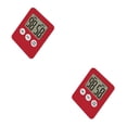 thumbnail image 4 of Moyic Temporizador de cocina LCD grande Temporizadores de cocina Cronómetro para dormir Accesorios para el hogar Diseño simple Pantalla Rojo 2piezas, 4 of 6