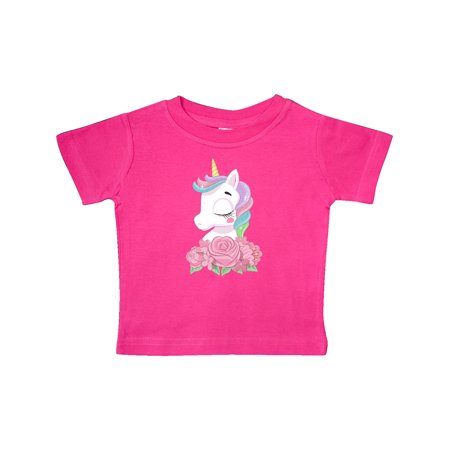 

Inktastic Unicorn Roses Gift Baby Boy or Baby Girl T-Shirt