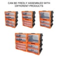 thumbnail image 3 of Caja De Herramientas De Almacenamiento, Organizador De Caja De Hardware, Cajón Translúcido, PVC Multiusos, Ahorro De Espacio, Colocación Libre Para Banco De Trabajo, 3 of 7