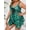 Green Print Swimsuit, variant on 2026 Print 2 Piece Plus Size Tankini Swimwear Women Large V Neck Curvy Dress Swimsuit Lady Big Tied Beach Bathing Suit