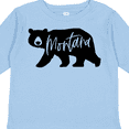 thumbnail image 4 of Inktastic Montana Black Bear Silhouette Boys or Girls Long Sleeve Toddler T-Shirt, 4 of 5