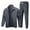 Gray, variant on Men’s Two Piece Tracksuit Set with Zipper Jacket and Drawstring Pants Athletic Full Sleeve Top and Bottom Sportswear Outfit
