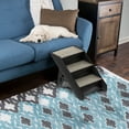 thumbnail image 6 of PETMAKER Foldable Nonslip Carpeted Pet Stairs with 3-Step Design (Gray), 6 of 8