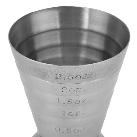 

Domqga Bar Measuring Cup Hollow Bottom 75ml Stainless Steel With Scale Cocktail Ounce Cup For Home