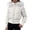 White, variant on Purcolt Women's Cropped Puffer Jacket with Furry Hood Long Sleeve Full Zip Warm Winter Coats Casual Thick Outerwear
