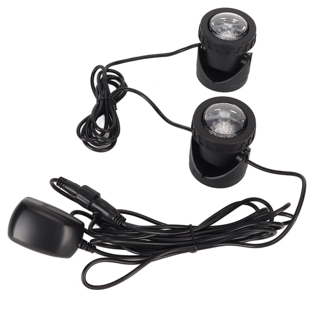Luces Para Estanques, Hermosos Focos LED Sumergibles Para Paisajes, Cabezal De Lámpara De 90 Grados Que Cambia De Color IP68, Enchufe Impermeable De EE. UU. UU. Fuente de alimentación de 100-240 V