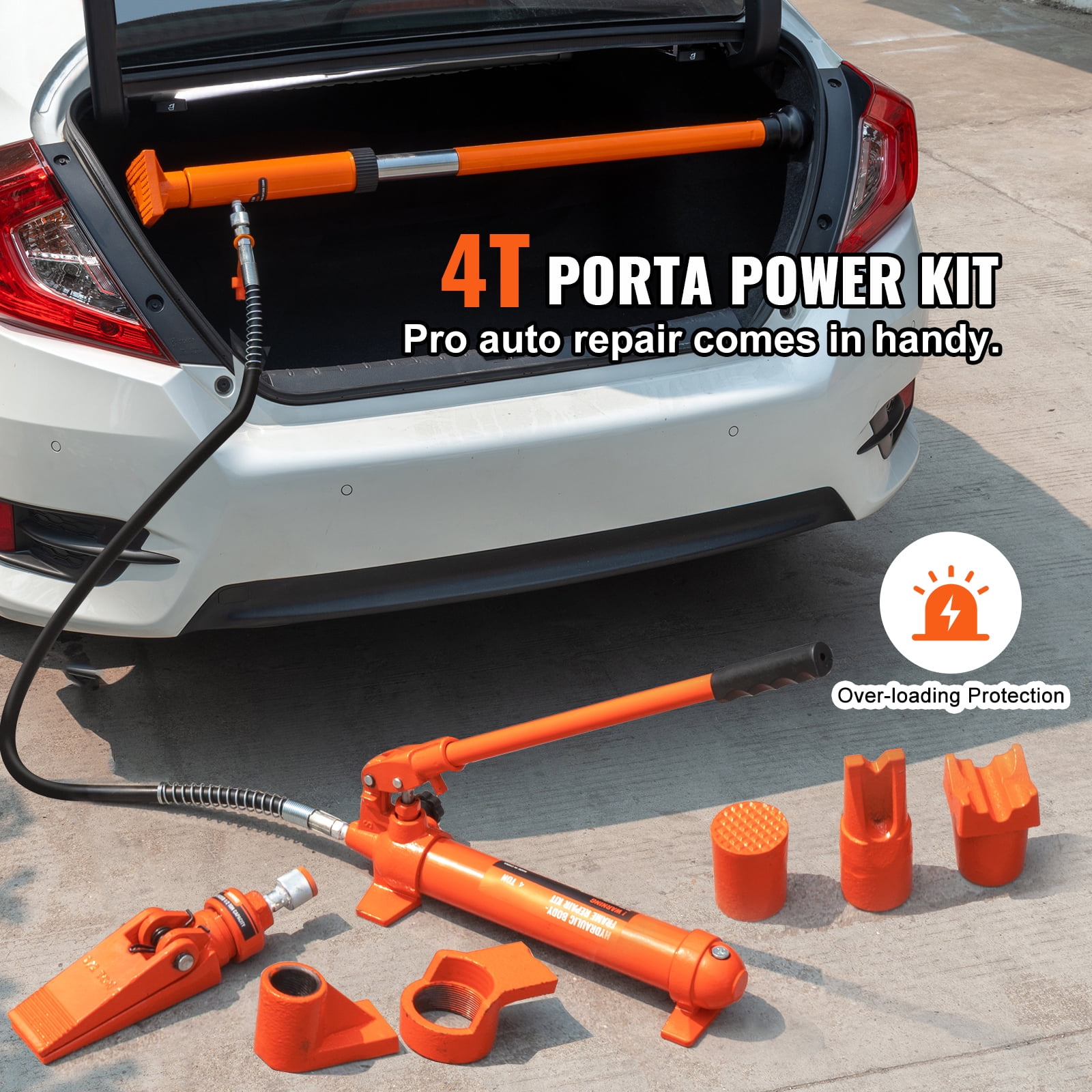 KFFKFF 4 Ton Hydraulic Jack Air Pump Lift Ram Body Frame Porta Power Repair Kits
