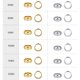 thumbnail image 5 of FELTECHELECTR 20 piezas de pendientes, anillos circulares de doble agujero, accesorio para pulsera, anillos circulares de metal (plata, diámetro exterior: 10 mm, diámetro interior: 8 mm), 5 of 6