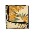 thumbnail image 3 of LNWH Bath Towel, Sunflowers Nature Beige Background Pattern Absorbent Coral Fleece Bath Towel for Bathroom, Gym, Beach-27x55in, 3 of 8