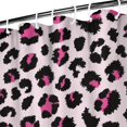 thumbnail image 3 of Pink and Black Of Leopard Print Shower Curtain 36"x72" ,Bathroom Decorative Shower Curtains Set with 12 Hooks,Modern Waterproof Washable Shower Curtain, 3 of 6