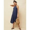 thumbnail image 3 of VONDA Women Sleeveless Spaghetti Strap Casual Flowy Swing Dresses, 3 of 11