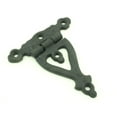 thumbnail image 3 of Renovators Supply Cabinet Door Strap Hinge w/Hardware 3" Black Rust Resistant Wrought Iron Flush Mount Hinge for Cabinets, 3 of 10