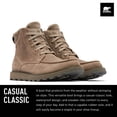 thumbnail image 2 of Botas impermeables Sorel Madson II Moc Toe para hombre, color topo omega, azabache, talla 7.5, 2 of 6