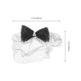 thumbnail image 2 of OULII Voile de Mariée avec Dentelle Noire et Métal pour Femmes, Lot de 1, 2 of 8