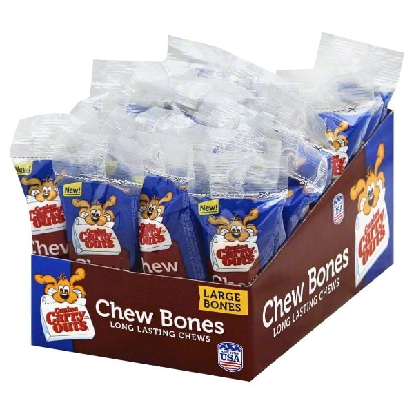Canine Carry Outs Chew Bones Beef Flavor Dog Snacks, 2.2 Ounce Bag