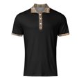 thumbnail image 4 of Cathalem Men's Golf Polo Shirts Short Sleeve Solid Performance Polo,Black M, 4 of 4