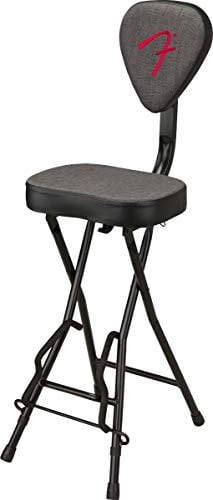 Fender 351 Pick Back Stool / Guitar Stand Combo w/Padded Seat #0991802006 - NEW