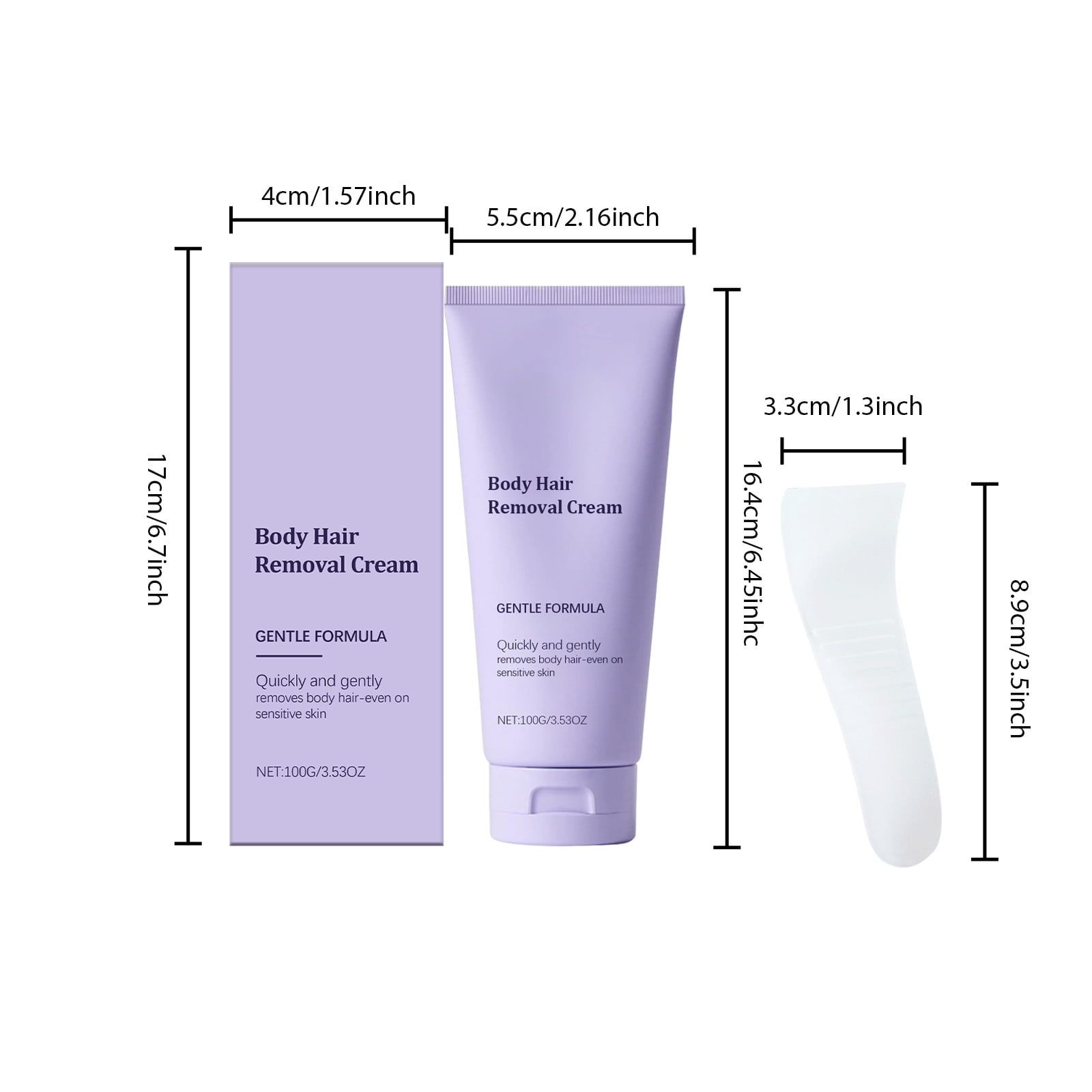 Alvantor Hair Removal Cream for Women's Body, Gentle & Painless, 3.53oz