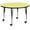 Yellow, variant on Emma + Oliver Mobile 48" Round Grey Thermal Laminate Preschool Activity Table