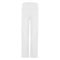 thumbnail image 6 of Chbgutlmr Pants for Women Elastic High Waist Straight Leg Solid Color Fold over Casual Trousers Fashion, 6 of 8