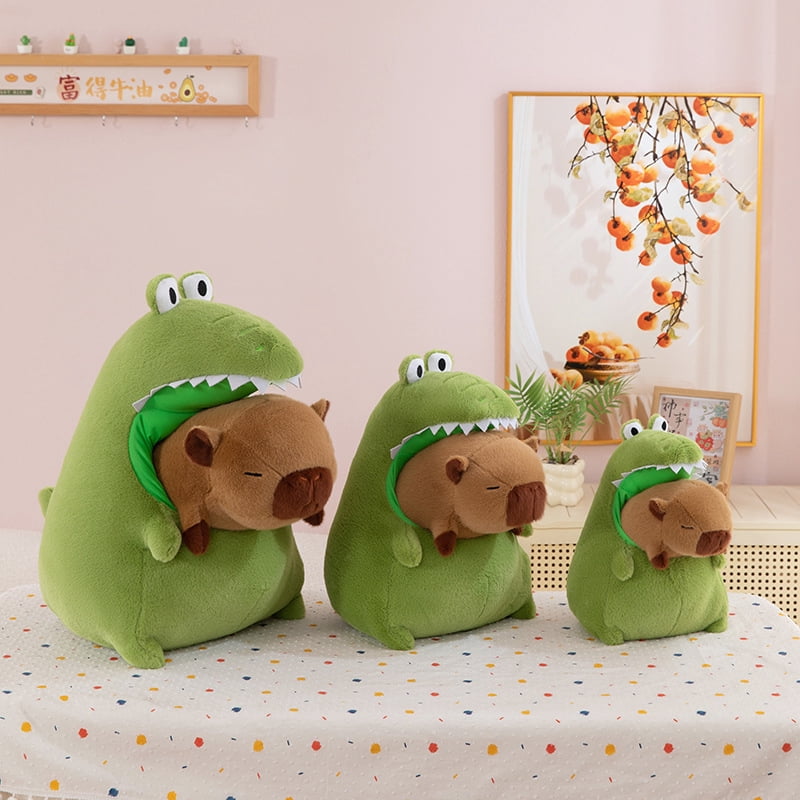 Fedpow 11.8Inch Capybara Plush Toy Cute Capybara Ultra-Soft Stuffed Animal, CapybaraStuffed Toys Capybara Stuffed Animals Multi-Use Cuddly Pillow & Birthday Gift (Shark)