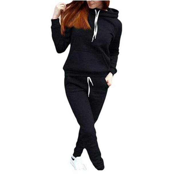 Starry Night - Womens 2 Piece Pullover Hoodie Sweatpants Sport Tracksuit  Jogger Outfit Matching Sweat Suits Outfits Set - Walmart.com - Walmart.com