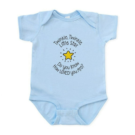 CafePress - Twinkle, Twinkle Little Star Do You Know How Loved - Baby Light Bodysuit, Size Newborn - 24 Months