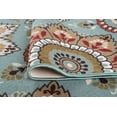 thumbnail image 6 of Transitional 2x8 Area Rug (2'3'' x 7'6'') Floral Seafoam, Beige Indoor Runner Easy to Clean, 6 of 7
