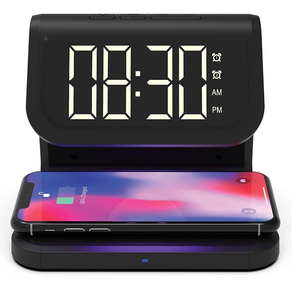 SuperSonic SC6035QUV UV Sterilizer Qi Wireless Charger Alarm Clock