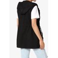 thumbnail image 4 of TheMogan Women's PLUS Drawstring Loose Fit Utility Vest Sleeveless Military Jacket, 4 of 7
