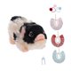 thumbnail image 1 of Muñeca de cerdito reborn, mini muñeca de cerdito recién nacido, lindos juguetes de cerdito realistas de silicona Blanco y negro, 1 of 9
