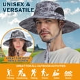 thumbnail image 2 of EINSKEY Sombrero de ala ancha para el sol, protección UV UPF 50+, impermeable, plegable, para hombres y mujeres, pesca, senderismo, playa, jardín, 2 of 5