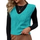thumbnail image 1 of Chaleco de suéter casual con cuello en V para mujer,Chaleco de suéter con cuello en V Chaleco de suéter con cuello en V Diseño revolucionario, 1 of 6