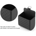 thumbnail image 1 of Organizador universal de ventilación de aire para automóvil, negro, estuche interior con gancho, caja de almacenamiento colgante de cuero para teléfono inteligente, anteojos, bolígrafo, monedas, 1 of 2
