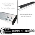 thumbnail image 6 of ONINE 6 Inch Chrome Running Boards Custom Fit 2015-2023 Chevy Colorado/GMC Canyon Side Step Nerf bar, 6 of 6