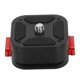 thumbnail image 1 of Mini Quick Release Plate 1/4 Screw Hole Holder Camera Quick Release Plate for Camera Monitors Tripods Microphones, 1 of 5