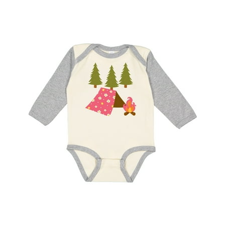 

Inktastic Summer Camp Girls Camping Gift Baby Girl Long Sleeve Bodysuit