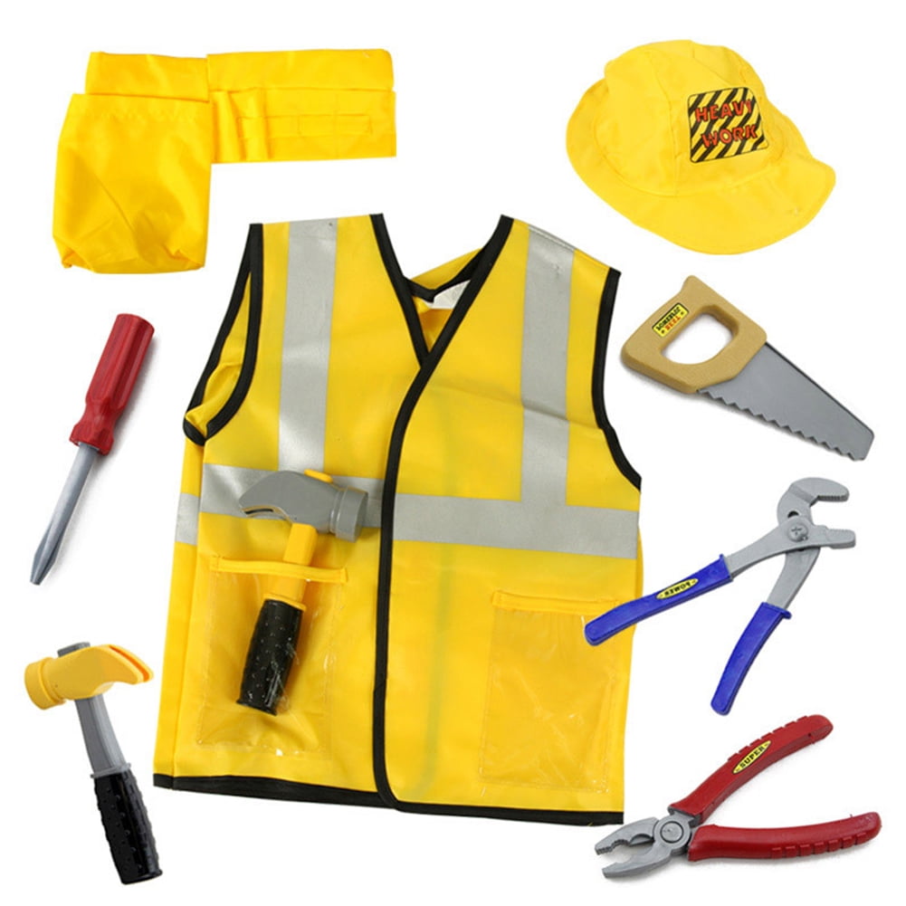 TopTie Engineer Worker Role Play Costumes Set With Tools, 38 Years