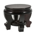 thumbnail image 5 of HEALEEP 1Set Wood Flowerpot Stand for Indoor Garden Accessory Round Chinese Style 4.7x4.7x3.9in, 5 of 8