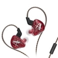 thumbnail image 3 of Auricular CCA CA4 Auriculares internos para juegos de 3,5 mm Auriculares para juegos portátiles con cable y compatibles con Bluetooth, Rojo, con micrófono Inevent EL003197-04, 3 of 7