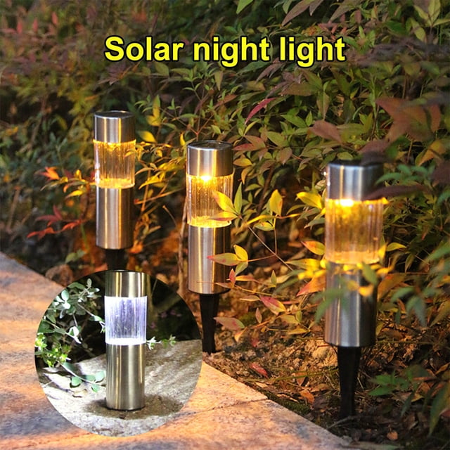 Solar Garden Lantern Lights Set | Automatic LED Outdoor Yard Decor | Waterproof IP65 | Solar Powered | Rechargeable Battery | 2 Pack | 25x10cm | Up to 12hr Night Illumination | Patio Table Lighting