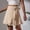 Beige, variant on KIHOUT Plus Size Skirt For Women Clearance Women's Fashion Sequins Solid Color High Waist Stretch Short Skirt