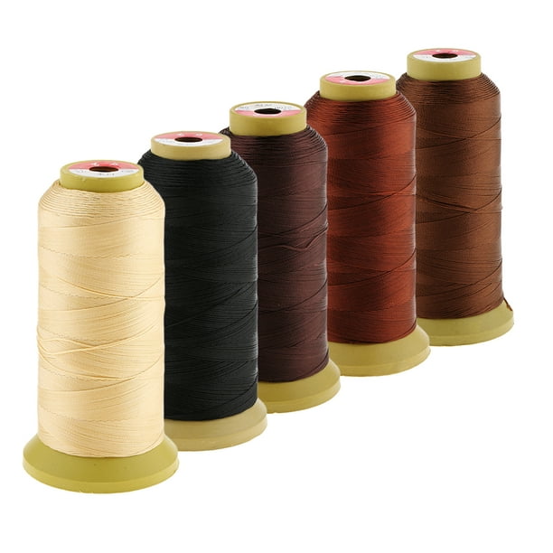 5 Spool Hair Sewing Weave Thread , for Extension Bangs s Decor, 0.4MM Sew 