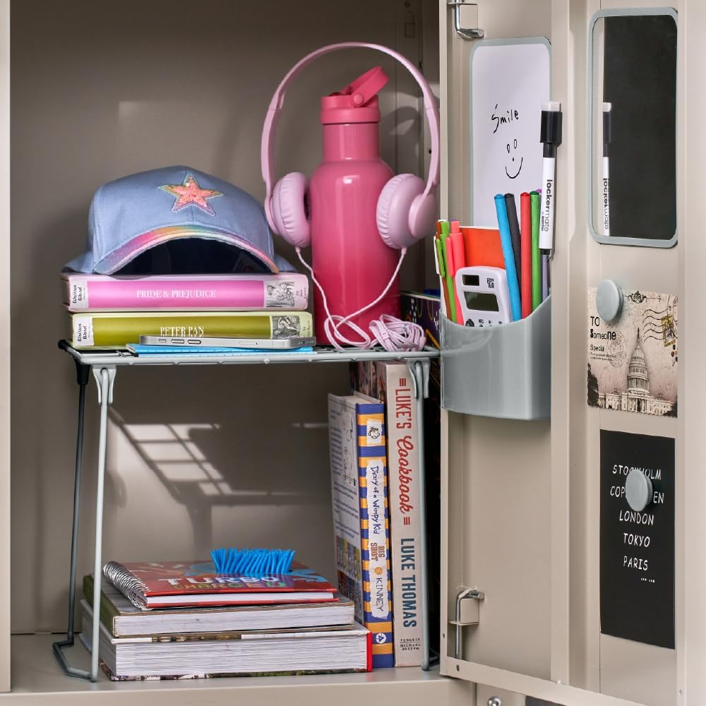 LL Whiteboard, Storage Cup & Dry Erase Marker - Gray