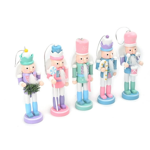 Elegant Macaron Nutcrackers Miniatures Decoration for Festival Ornamentation